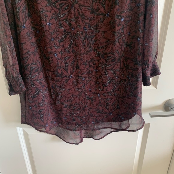 - Astr Floral Chiffon Back Cutout Shift Mini Dress Small - Picture 11 of 14